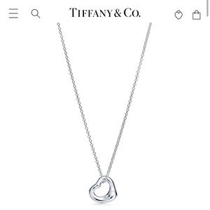 Tiffany&Co Elsa Peretti sterling silver necklace